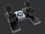 Logitech G Saitek - Professional Simulation Rudder Pedals with Toe Brakes